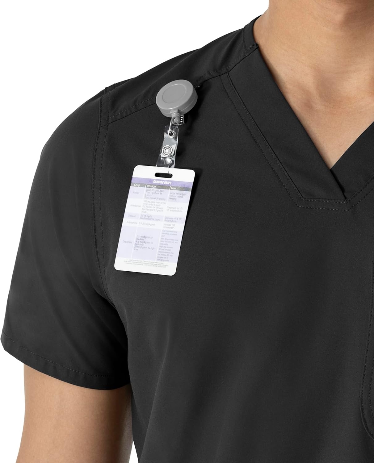 image:imageCarhartt Scrubs C16113 Force Modern Fit VNeck TopBlack