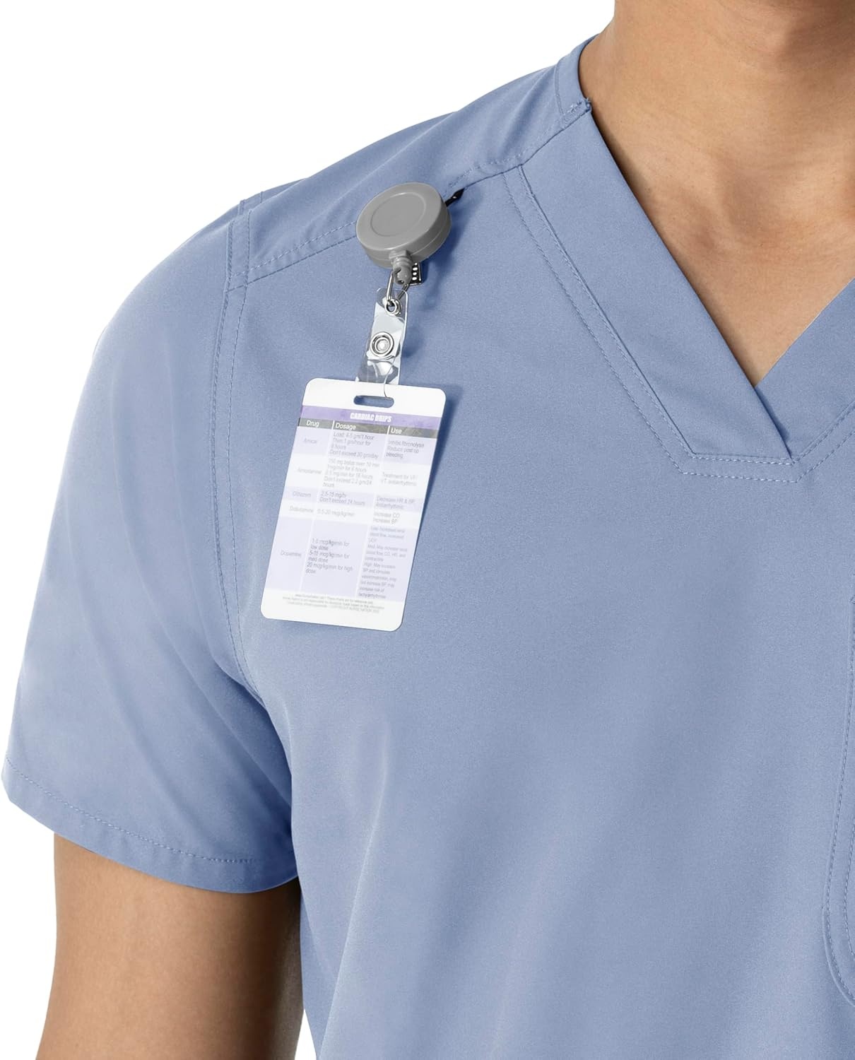 image:imageCarhartt Scrubs C16113 Force Modern Fit VNeck TopCeil Blue