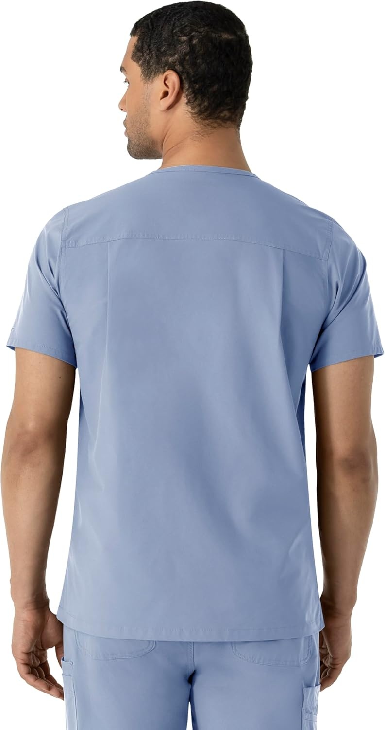 image:imageCarhartt Scrubs C16113 Force Modern Fit VNeck TopCeil Blue