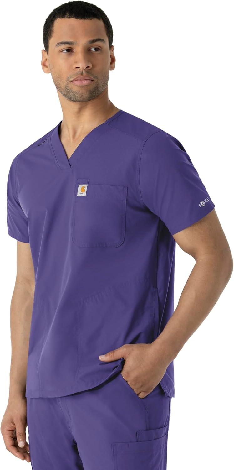 image:imageCarhartt Scrubs C16113 Force Modern Fit VNeck TopGrape