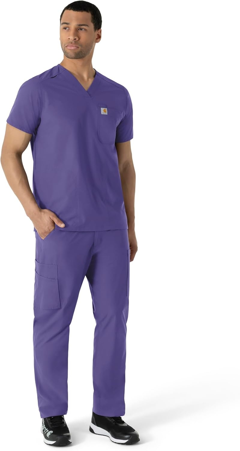 image:imageCarhartt Scrubs C16113 Force Modern Fit VNeck TopGrape