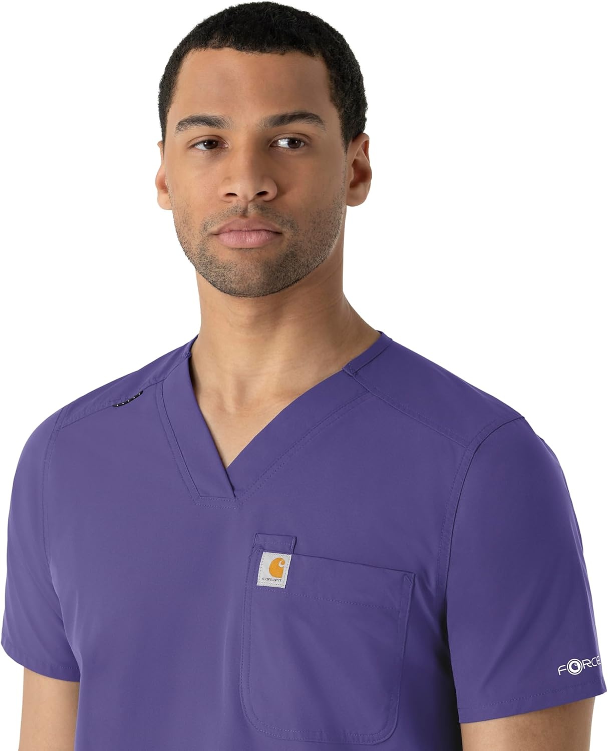 image:imageCarhartt Scrubs C16113 Force Modern Fit VNeck TopGrape