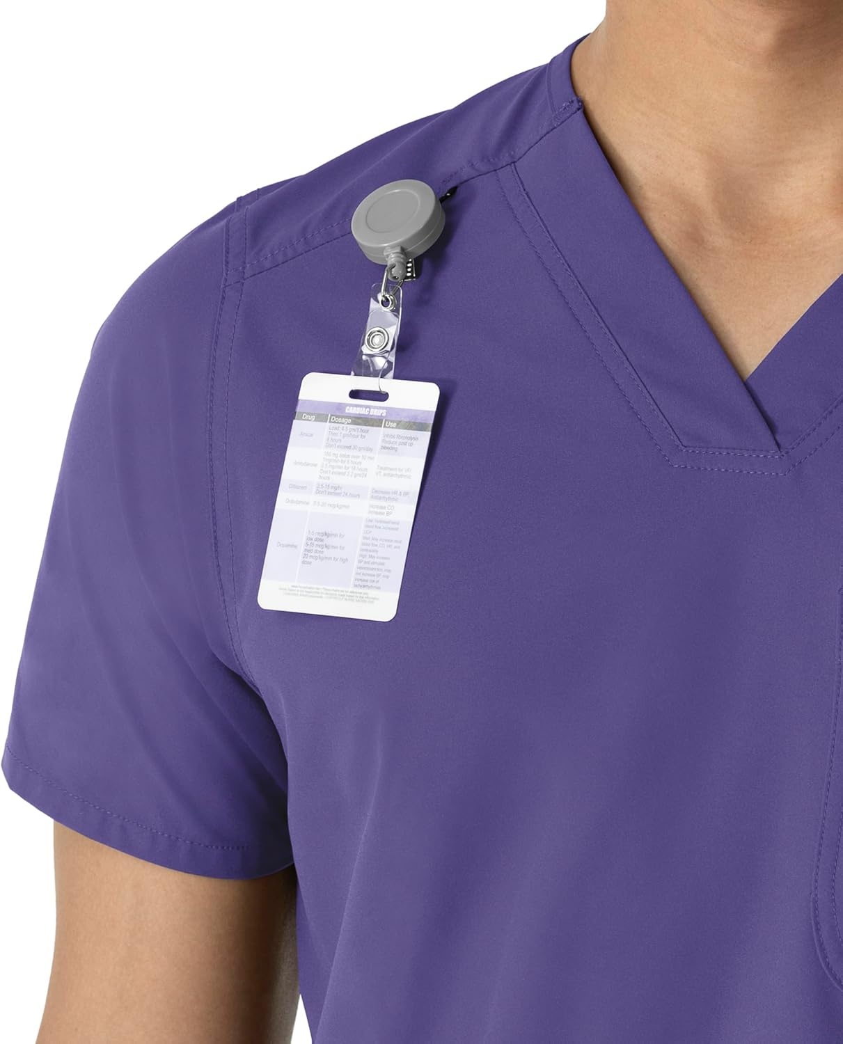 image:imageCarhartt Scrubs C16113 Force Modern Fit VNeck TopGrape