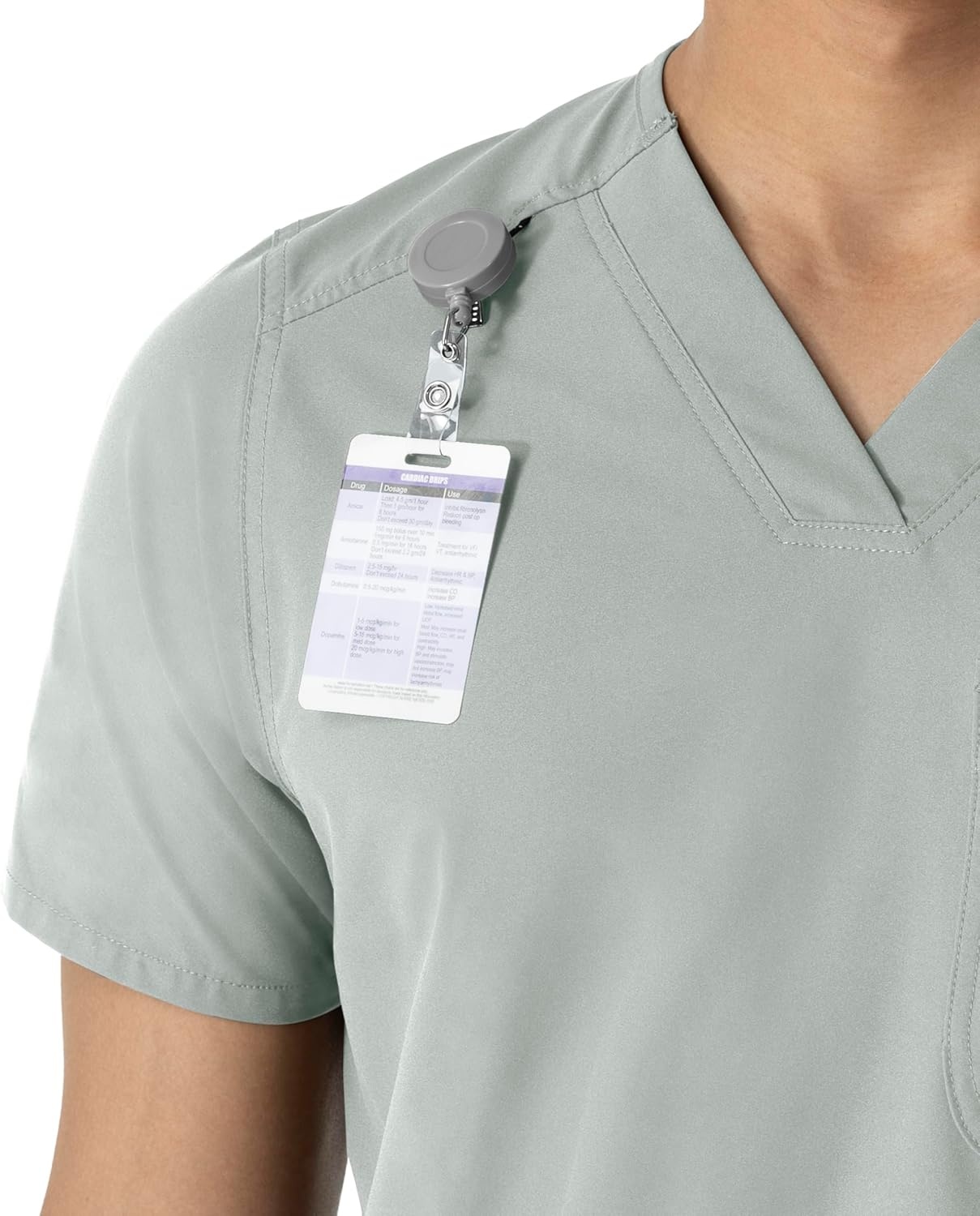 image:imageCarhartt Scrubs C16113 Force Modern Fit VNeck TopGrey