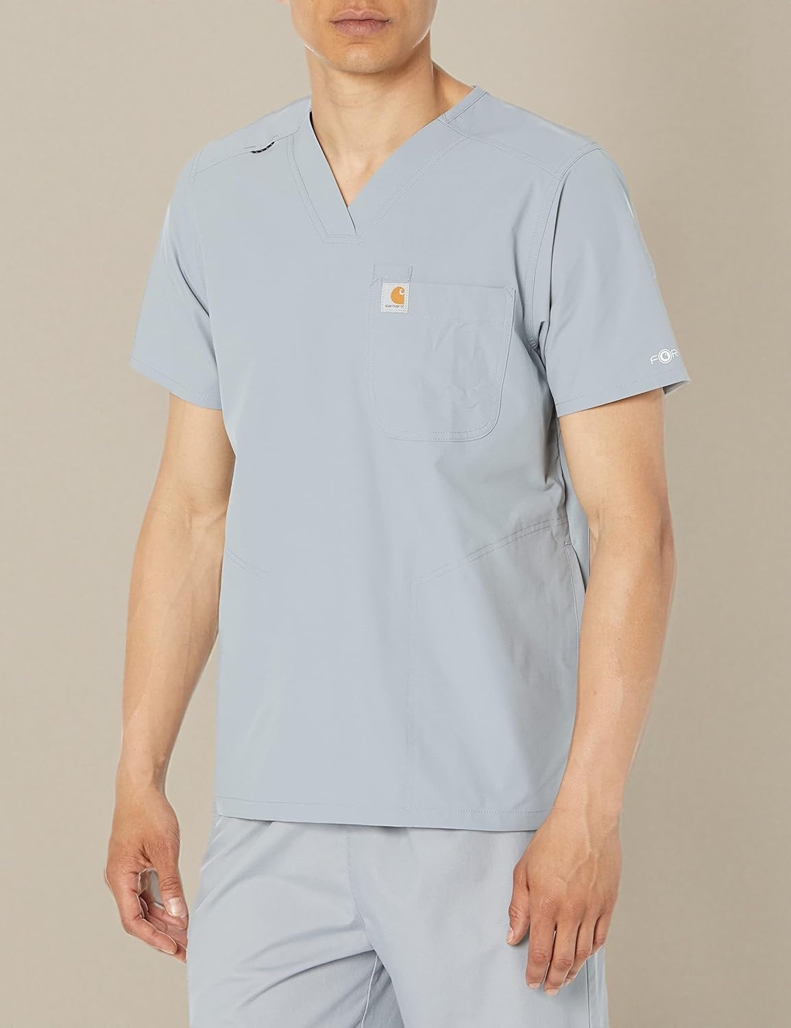 image:imageCarhartt Scrubs C16113 Force Modern Fit VNeck TopGrey