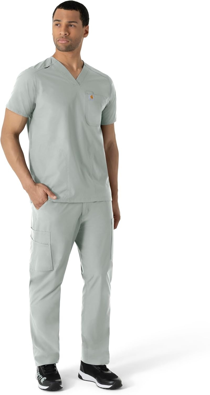 image:imageCarhartt Scrubs C16113 Force Modern Fit VNeck TopGrey