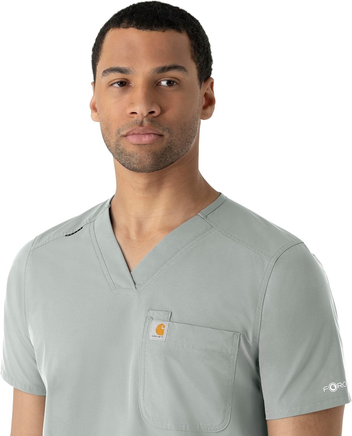 image:imageCarhartt Scrubs C16113 Force Modern Fit VNeck TopGrey