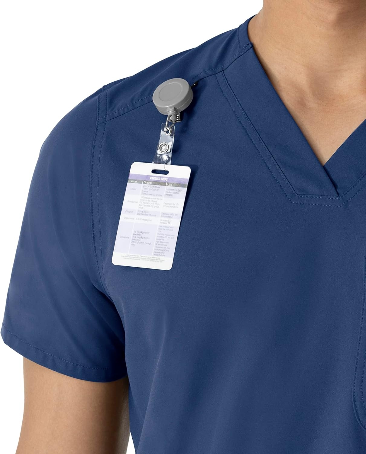 image:imageCarhartt Scrubs C16113 Force Modern Fit VNeck TopNavy