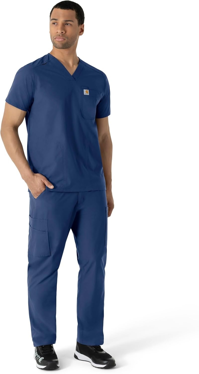 image:imageCarhartt Scrubs C16113 Force Modern Fit VNeck TopNavy