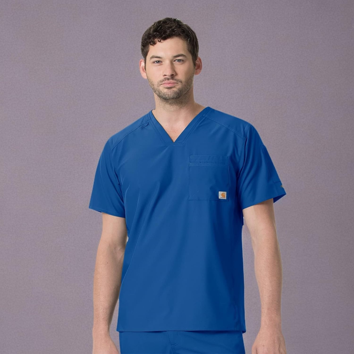 image:imageCarhartt Scrubs C16113 Force Modern Fit VNeck TopRoyal Blue