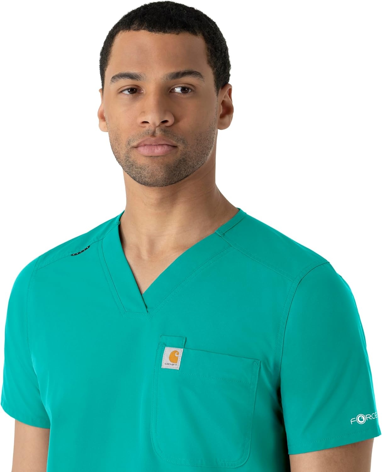 image:imageCarhartt Scrubs C16113 Force Modern Fit VNeck TopTeal Blue