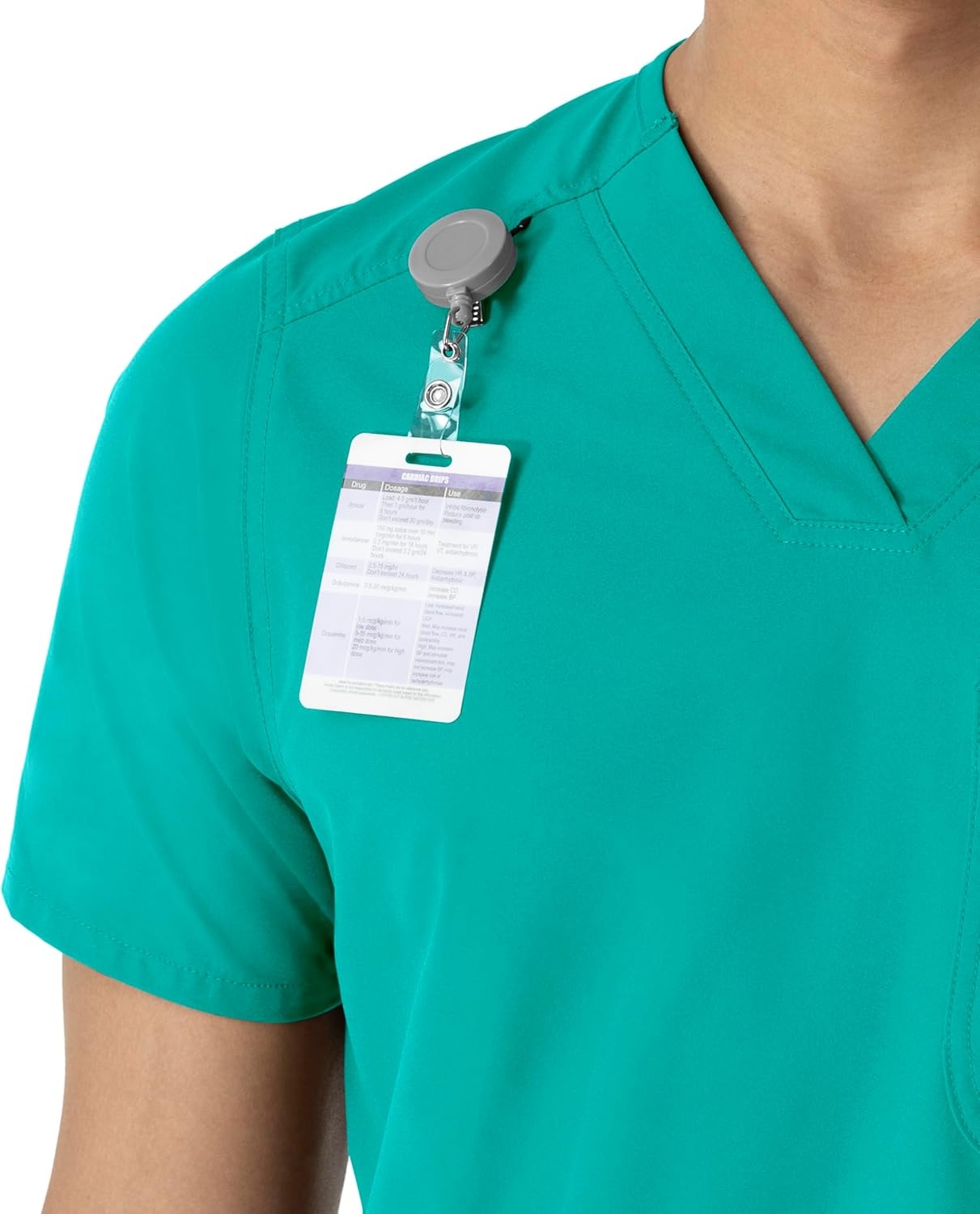 image:imageCarhartt Scrubs C16113 Force Modern Fit VNeck TopTeal Blue