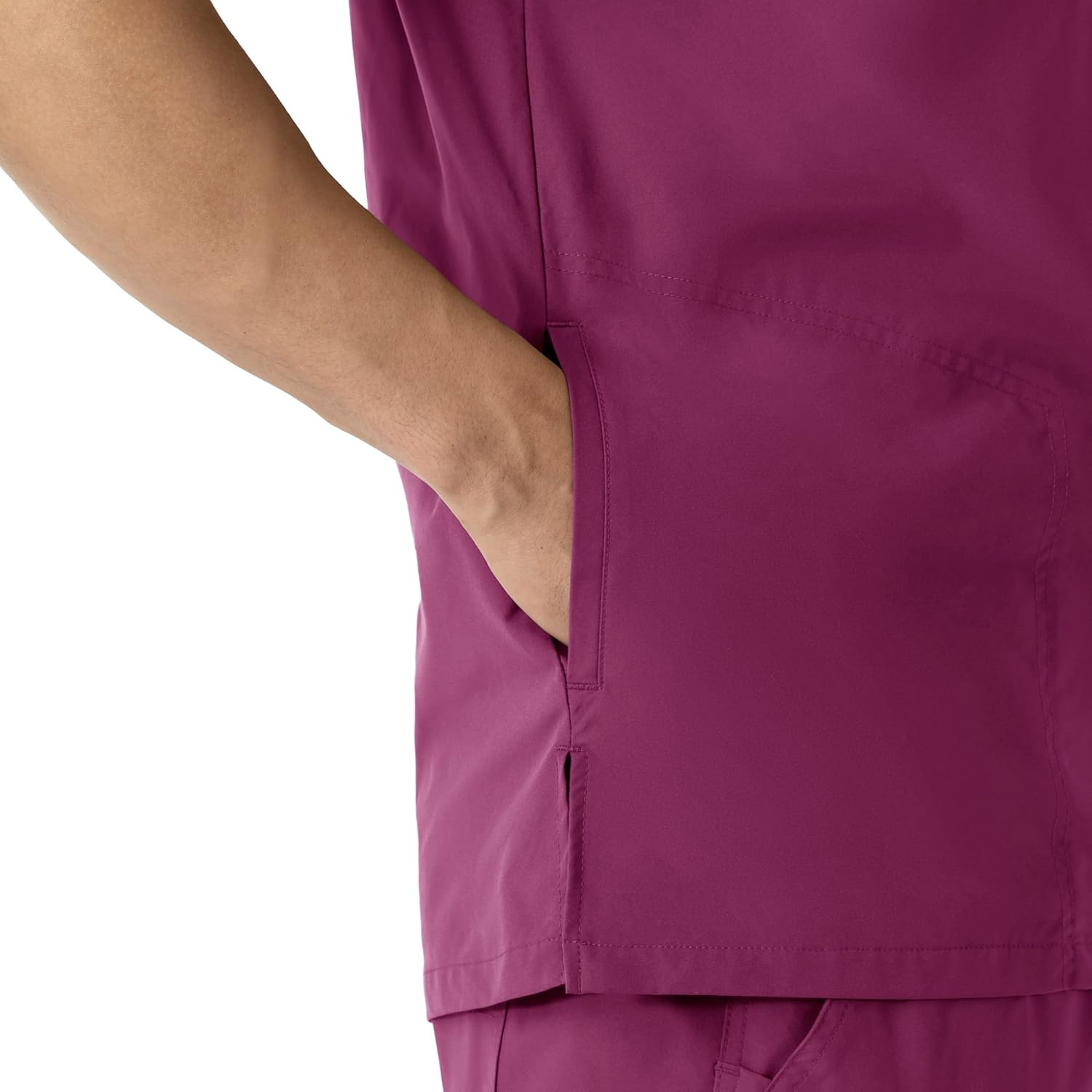 image:imageCarhartt Scrubs C16113 Force Modern Fit VNeck TopWine
