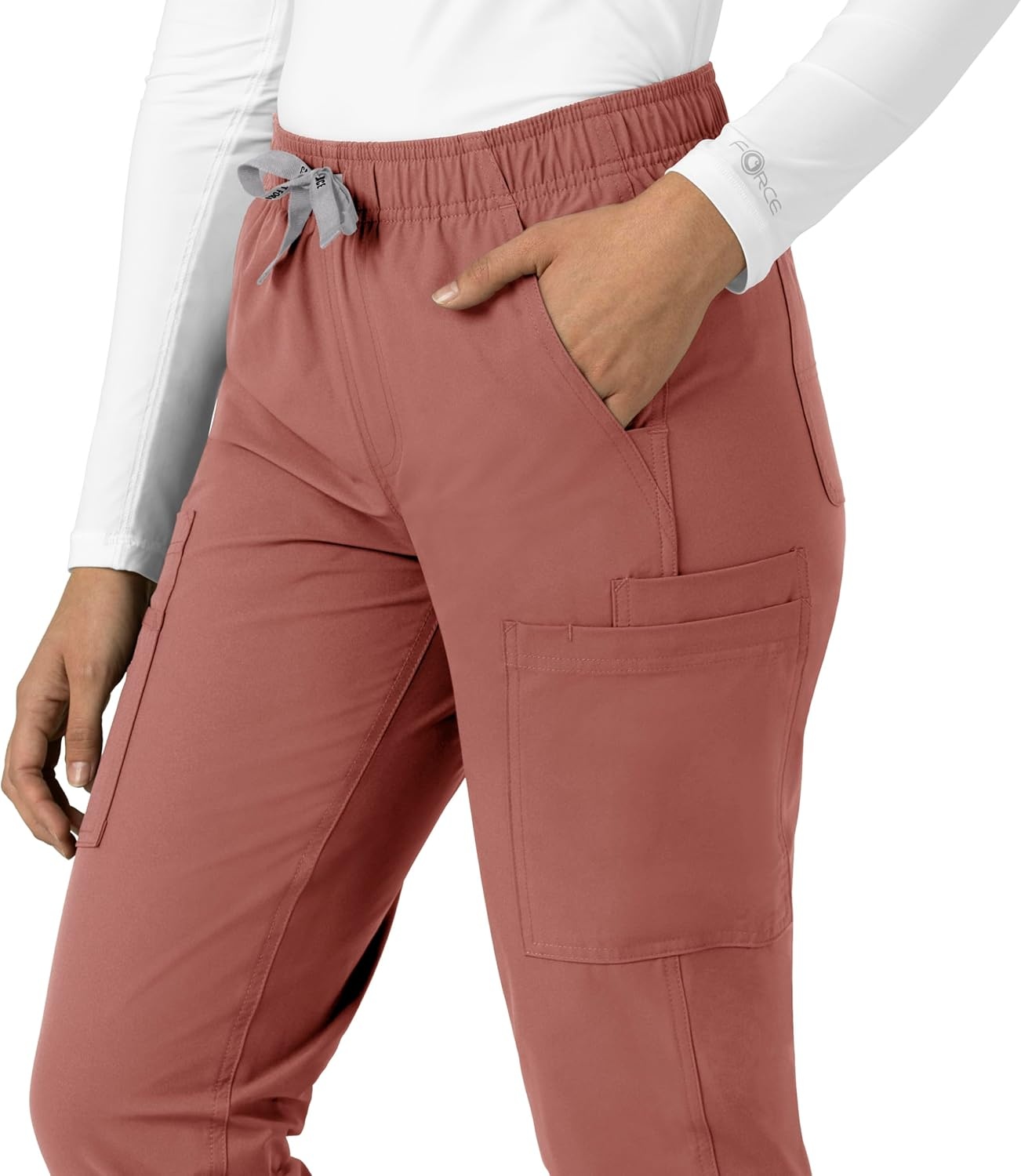 image:imageCarhartt Scrubs C51213 Womens Force Modern Fit Straight Leg PantWildrose