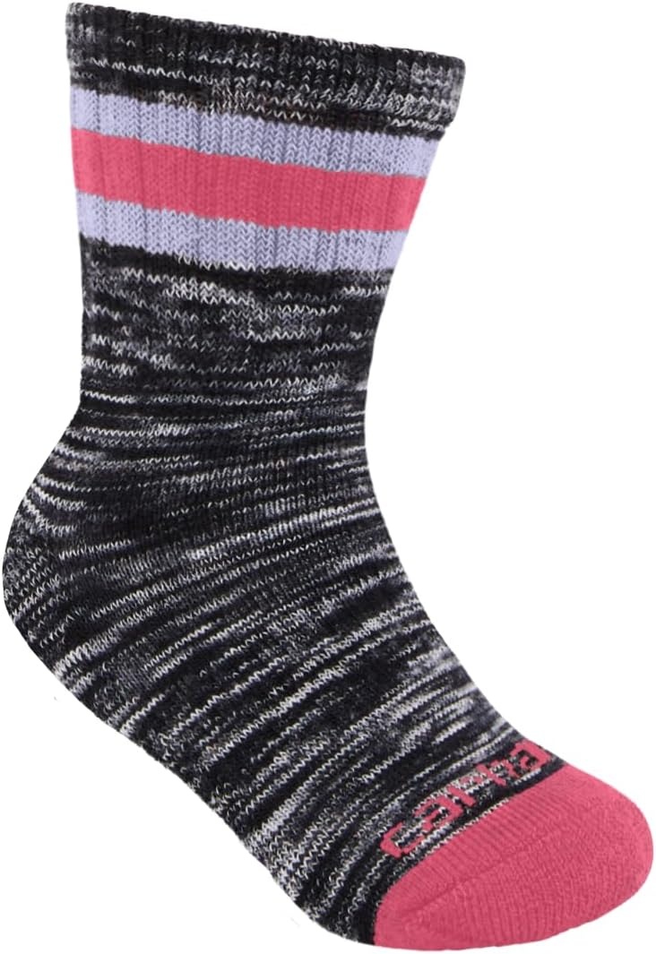 image:imageCarhartt Toddlers Midweight Camp Crew Sock 6 PackPink