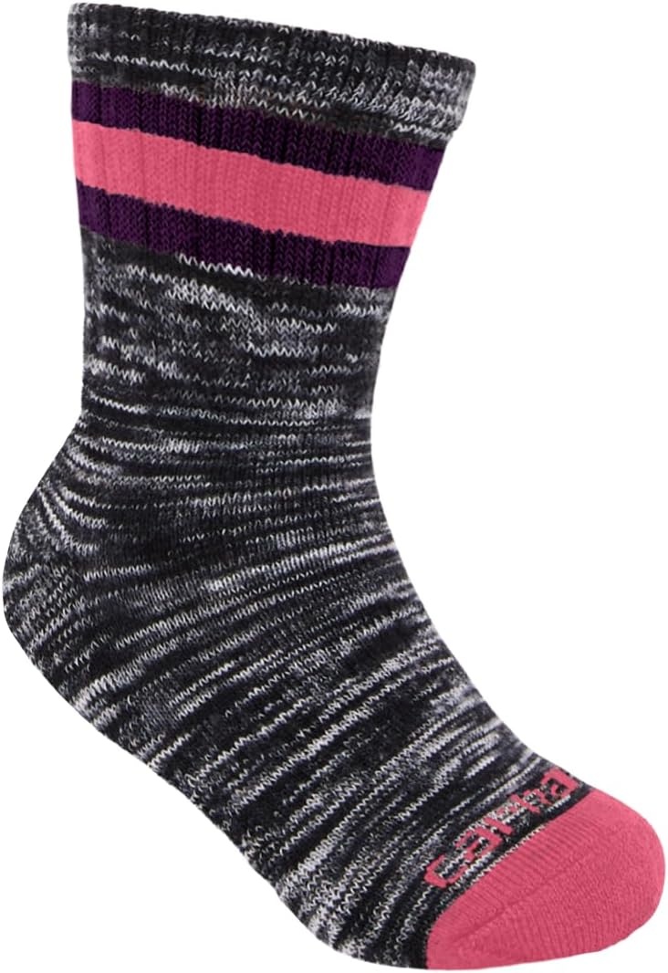 image:imageCarhartt Toddlers Midweight Camp Crew Sock 6 PackPink