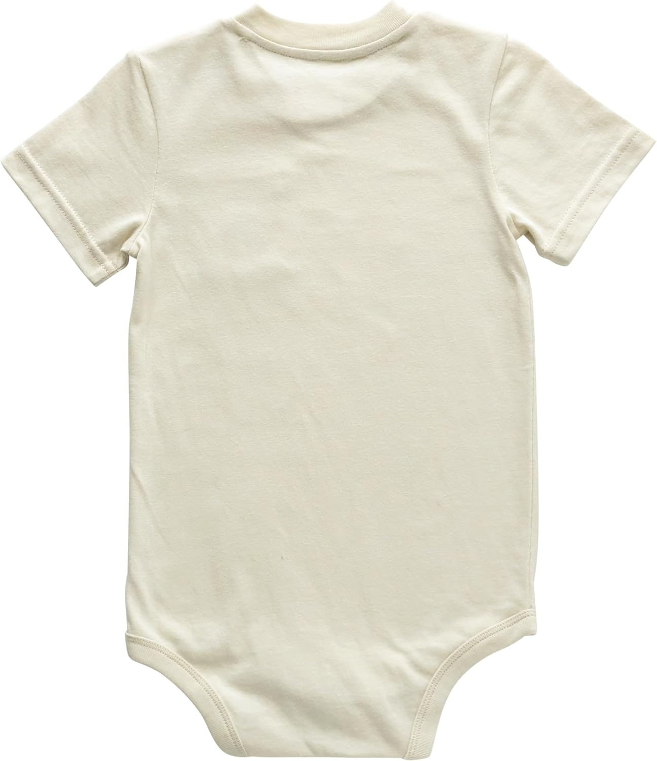 image:imageCarhartt Unisex Baby Shortsleeve Bodysuit Pocket TshirtTurtledove Beige