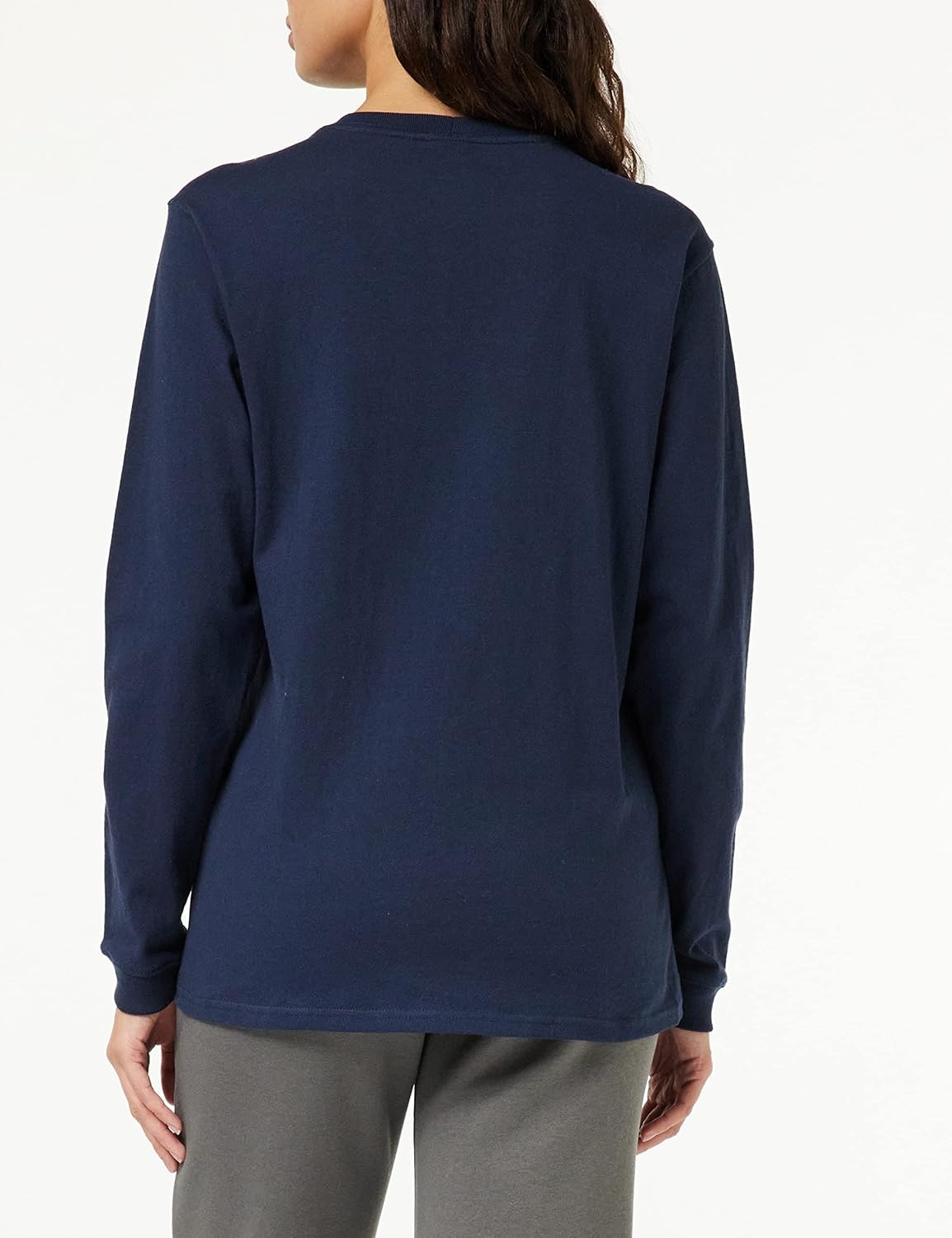 image:imageCarhartt Womens 103244 Womens WK126 Workwear Pocket Long Sleeve TShirtNavy