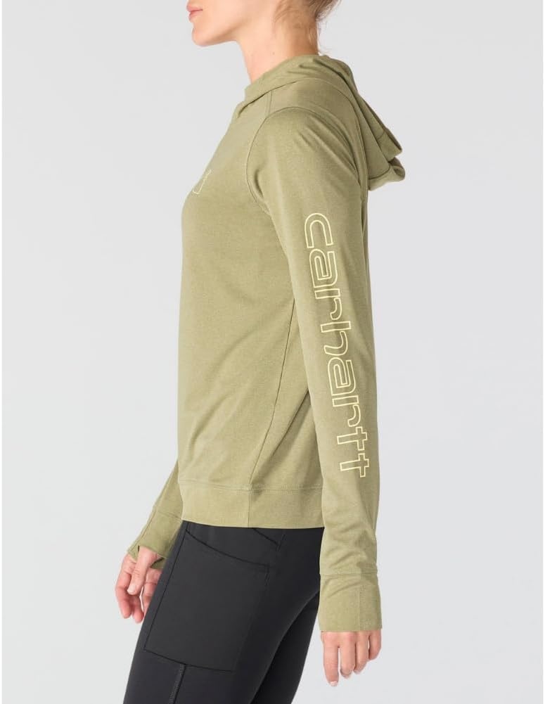 image:imageCarhartt Womens 106236 Womens Force Sun Defender Lightweight LongSlDill Heather