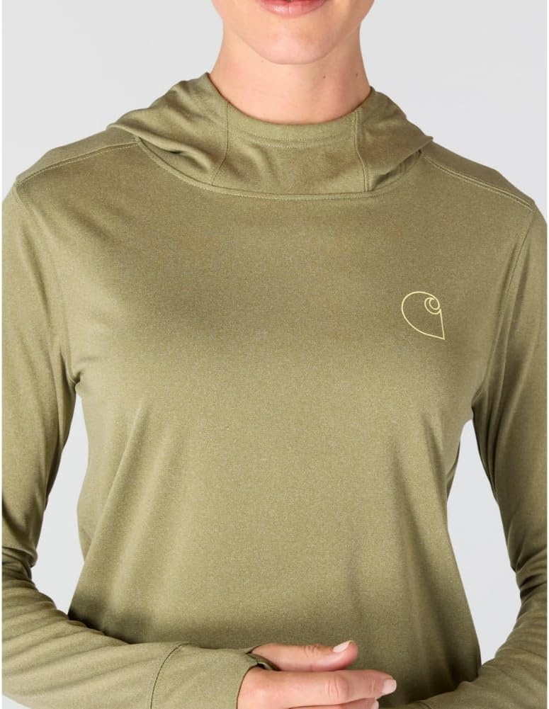 image:imageCarhartt Womens 106236 Womens Force Sun Defender Lightweight LongSlDill Heather
