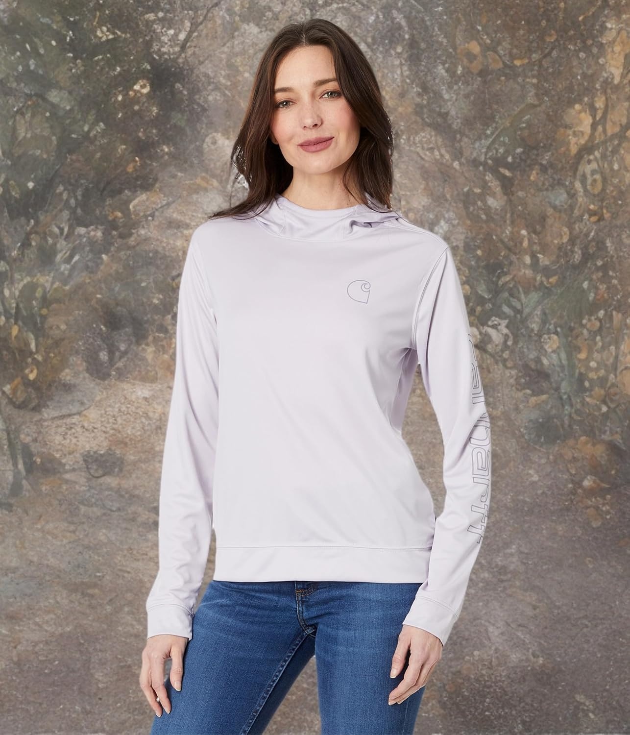 image:imageCarhartt Womens 106236 Womens Force Sun Defender Lightweight LongSlLilac Haze