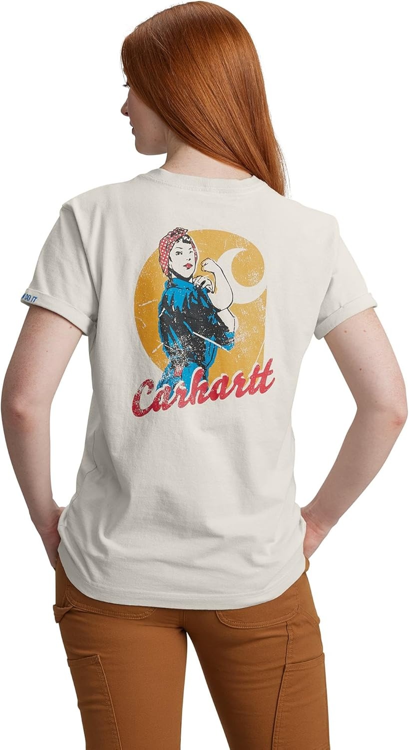 image:imageCarhartt Womens 106903 Womens Loose Fit Heavyweight ShortSleeve Love of LaboMalt