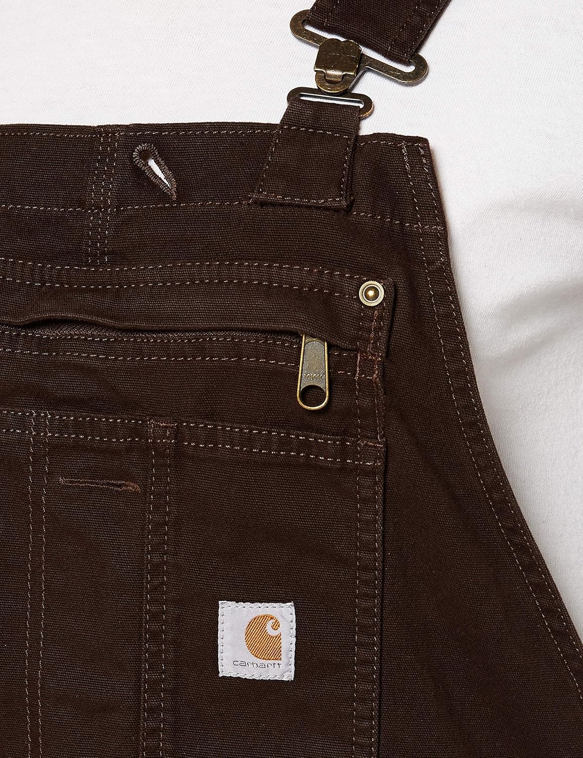 image:imageCarhartt Womens Ashland Bib OverallDark Brown