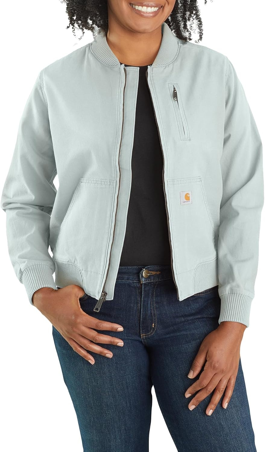 image:imageCarhartt Womens Crawford Bomber JacketDew Drop
