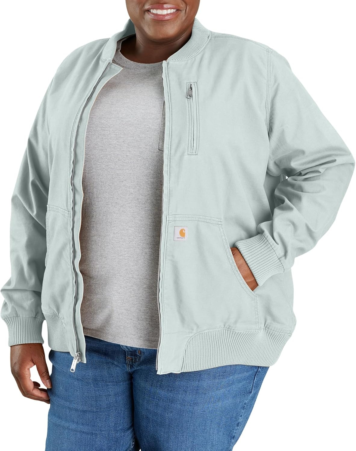 image:imageCarhartt Womens Crawford Bomber JacketDew Drop