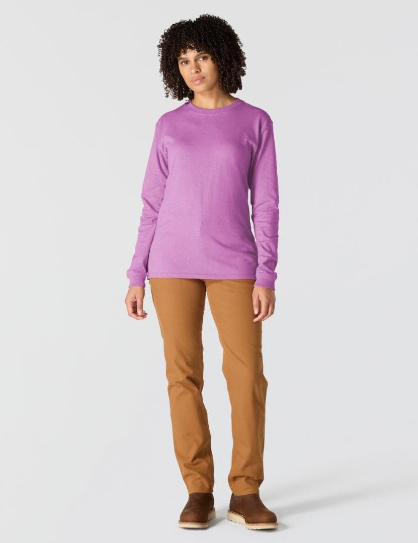 image:imageCarhartt Womens Dearborn Loose LS Logo TShirtCherry Bloom