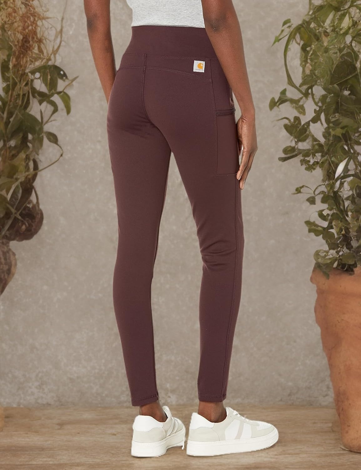 image:imageCarhartt Womens Force Fitted Lightweight Utility LeggingBlackberry