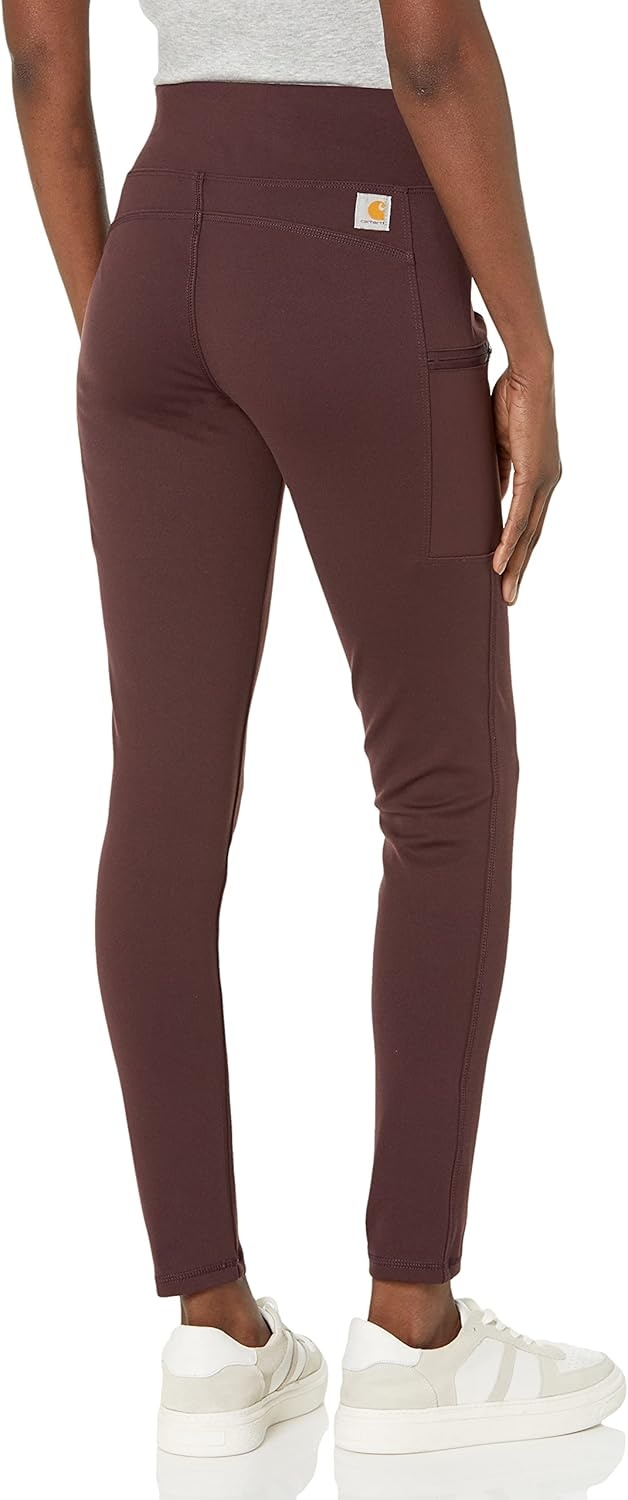 image:imageCarhartt Womens Force Fitted Lightweight Utility LeggingBlackberry