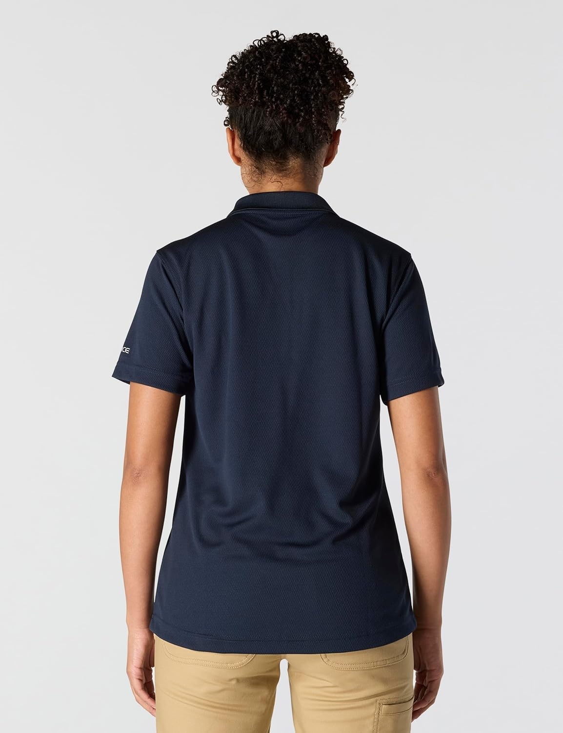 image:imageCarhartt Womens Force Relaxed Fit Lightweight ShortSleeve Pocket PoloNavy