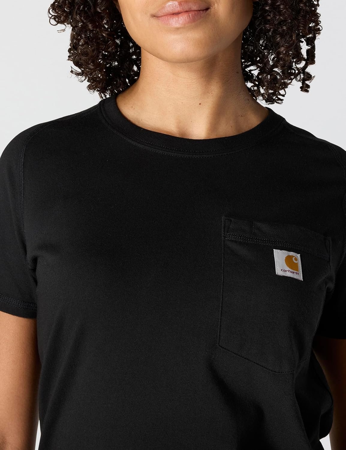 image:imageCarhartt Womens Force Relaxed Fit Midweight Pocket TShirt 105415Black