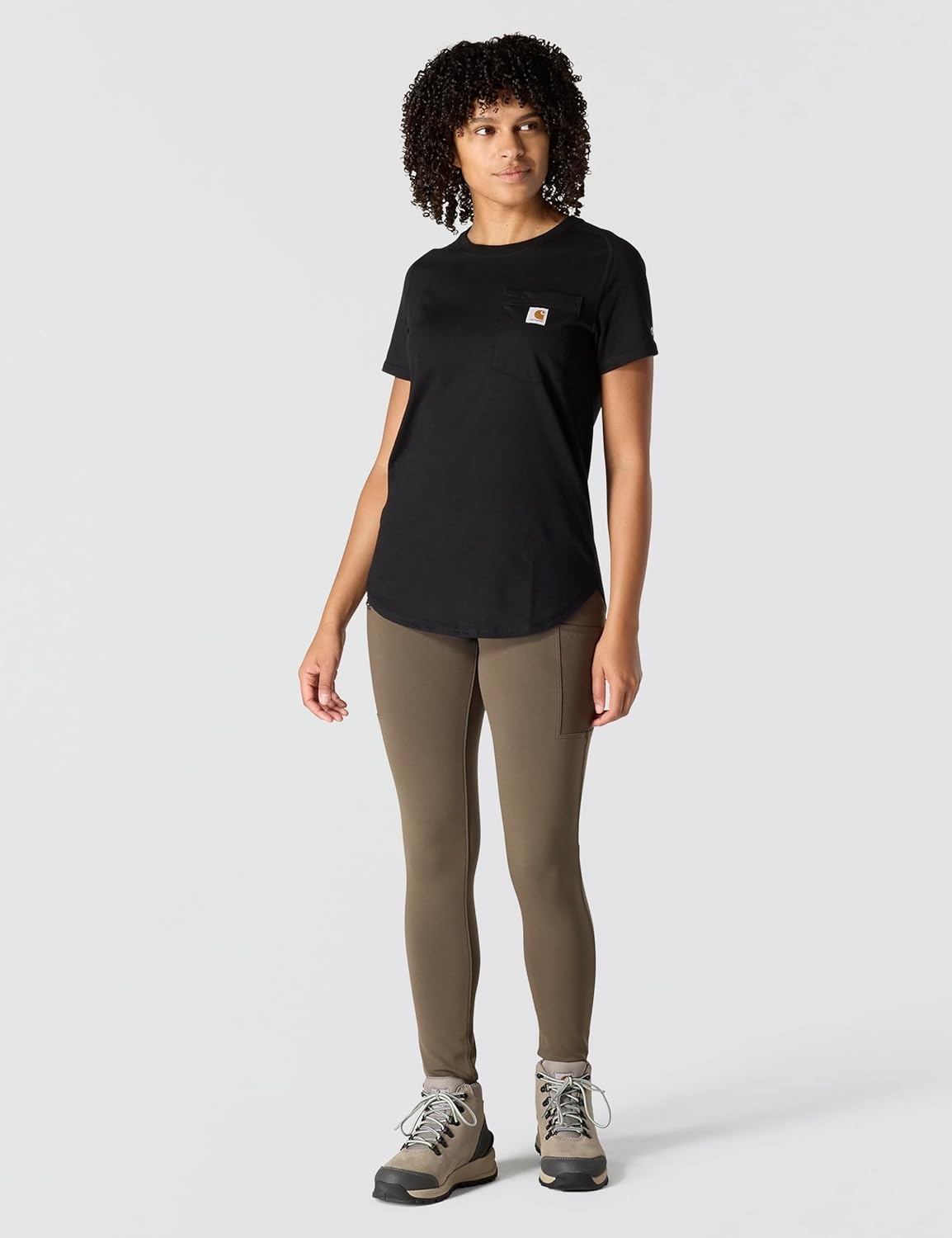 image:imageCarhartt Womens Force Relaxed Fit Midweight Pocket TShirt 105415Black