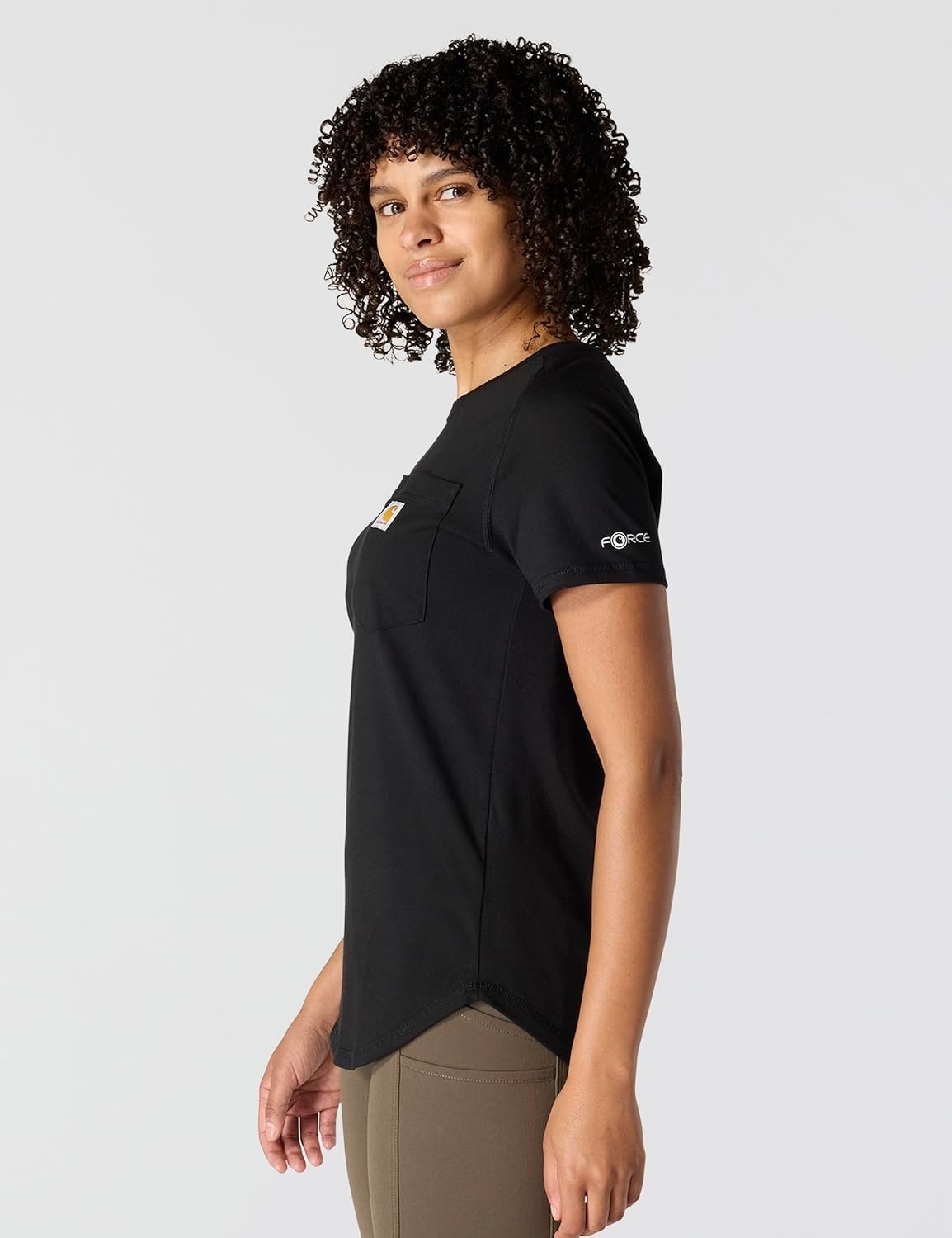 image:imageCarhartt Womens Force Relaxed Fit Midweight Pocket TShirt 105415Black
