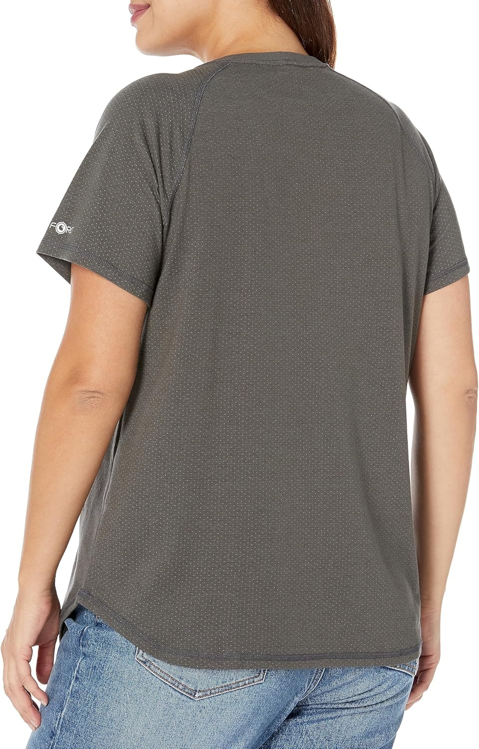image:imageCarhartt Womens Force Relaxed Fit Midweight Pocket TShirt 105415Carbon Heather Closeout