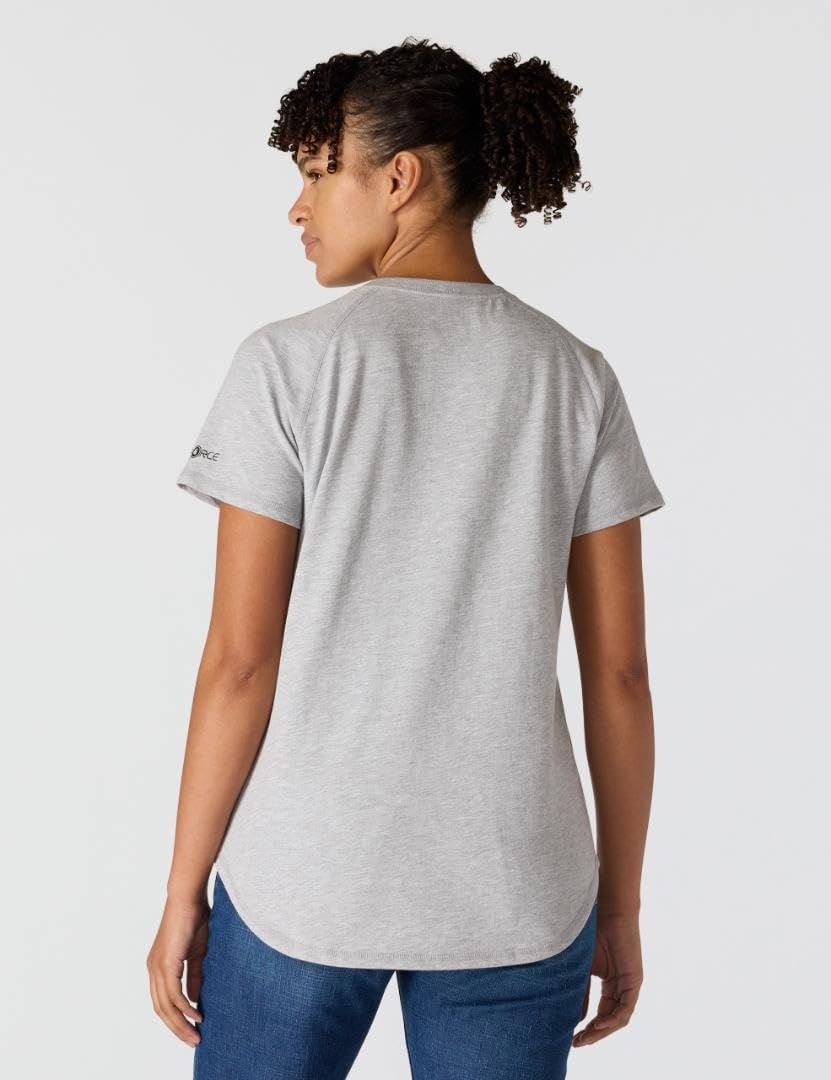 image:imageCarhartt Womens Force Relaxed Fit Midweight Pocket TShirt 105415Heather Grey