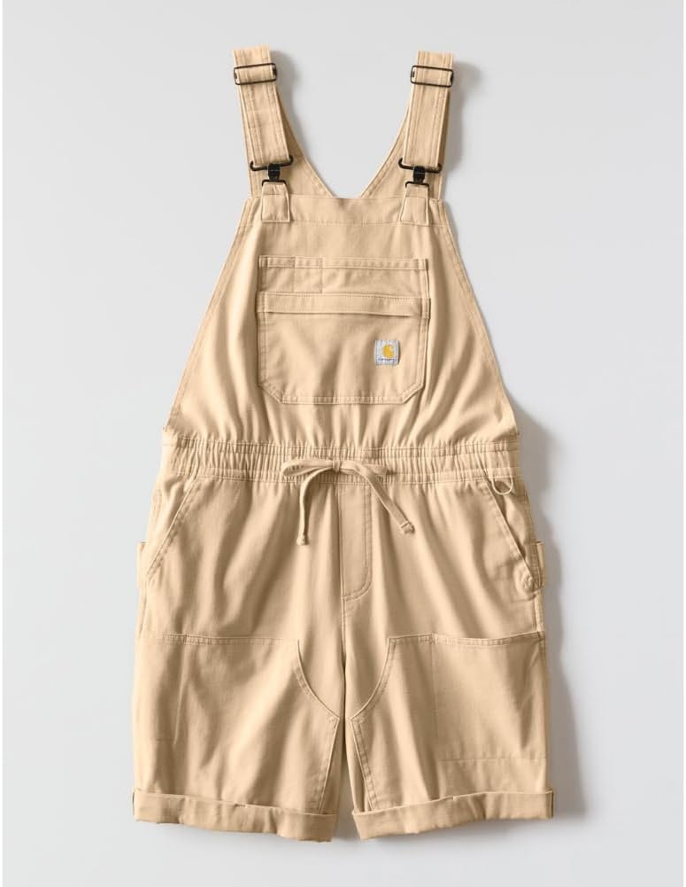 image:imageCarhartt Womens Force Ripstop ShortallClassic Beige