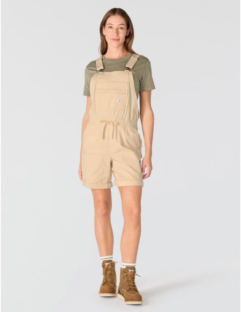 image:imageCarhartt Womens Force Ripstop ShortallClassic Beige