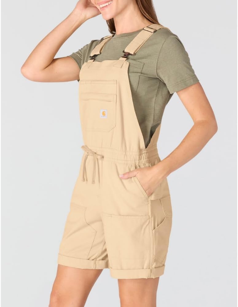 image:imageCarhartt Womens Force Ripstop ShortallClassic Beige