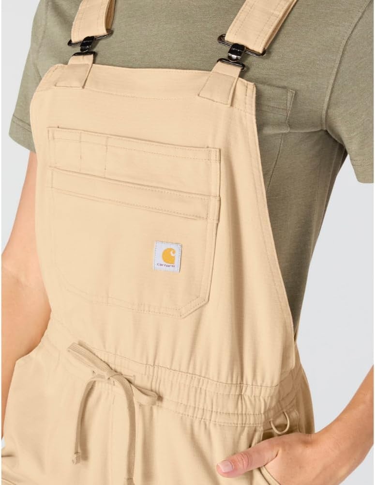 image:imageCarhartt Womens Force Ripstop ShortallClassic Beige