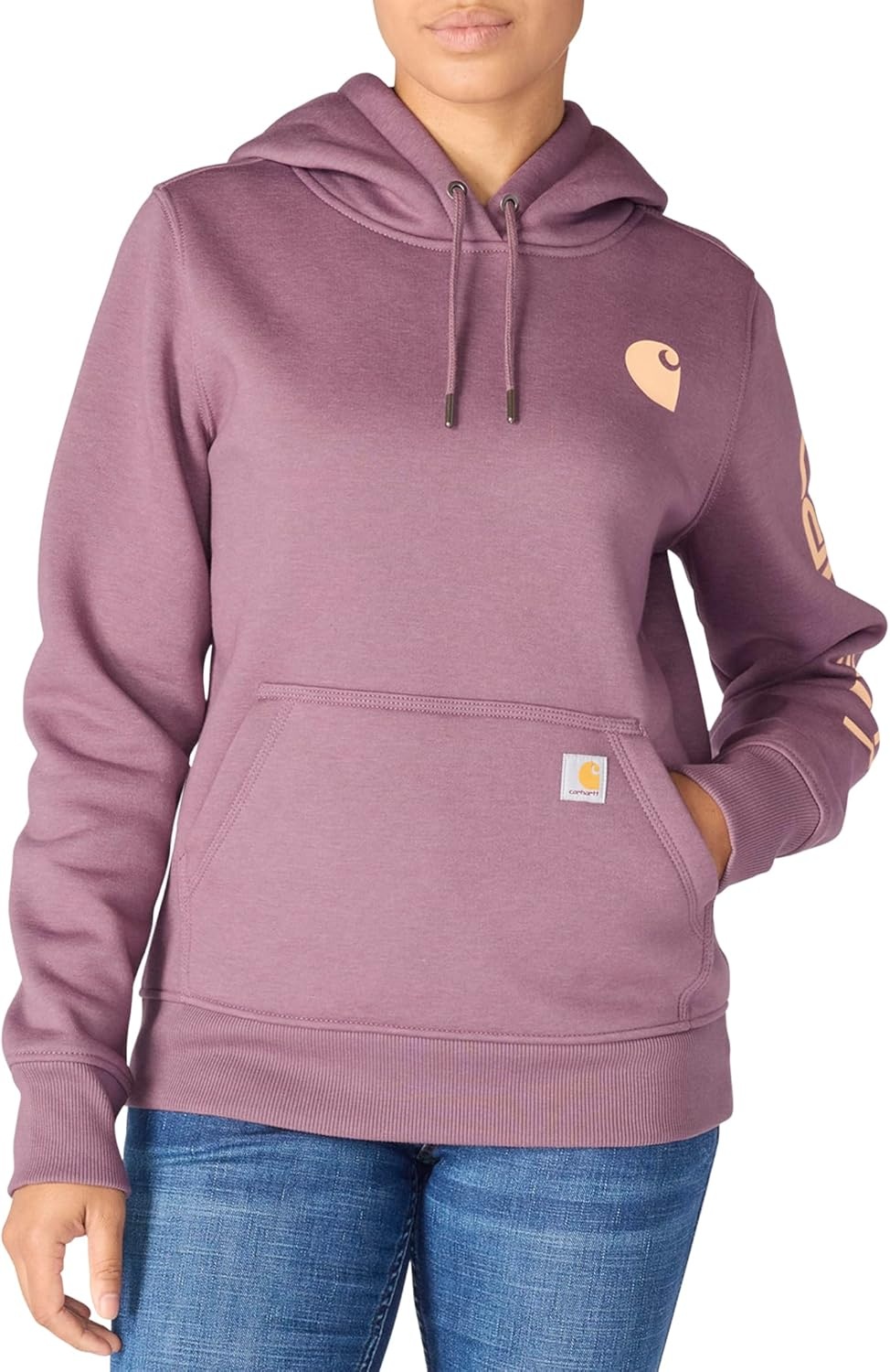 image:imageCarhartt Womens Iconic Clarksburg Logo SweatshirtAsh Berry Heather