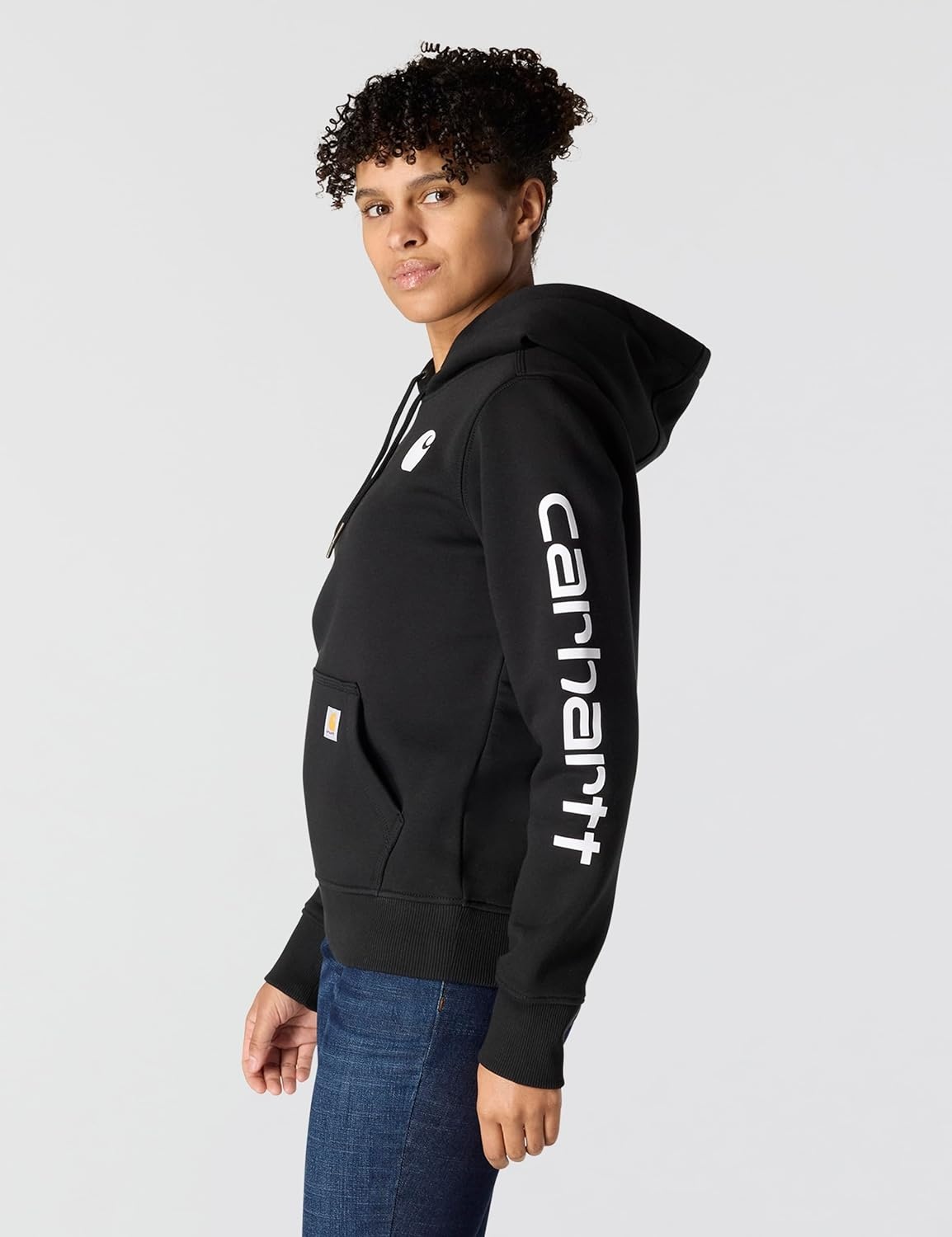 image:imageCarhartt Womens Iconic Clarksburg Logo SweatshirtBlack