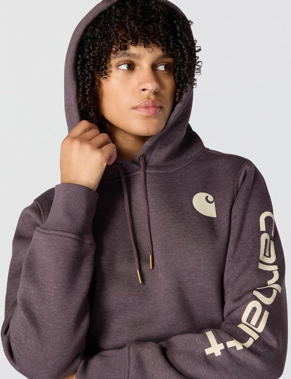 image:imageCarhartt Womens Iconic Clarksburg Logo SweatshirtBlackberry Heather