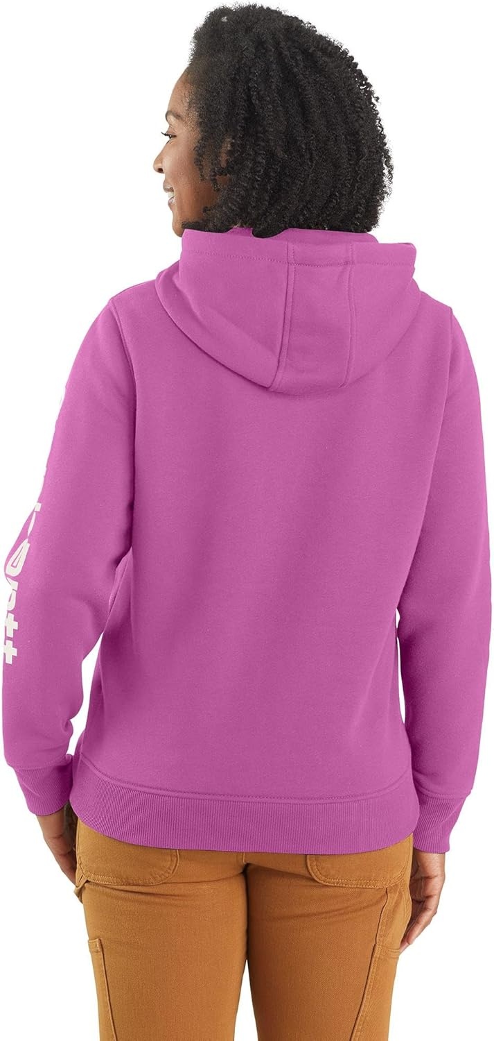image:imageCarhartt Womens Iconic Clarksburg Logo SweatshirtCherry Bloom