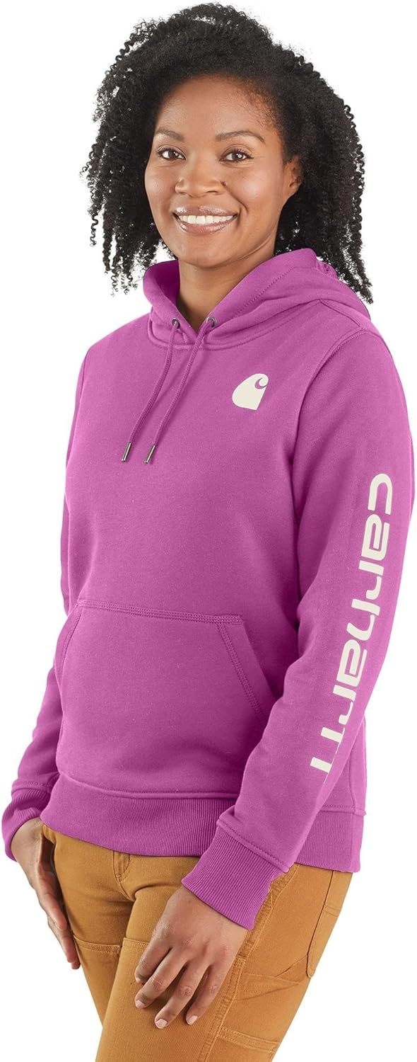 image:imageCarhartt Womens Iconic Clarksburg Logo SweatshirtCherry Bloom