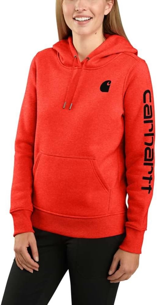image:imageCarhartt Womens Iconic Clarksburg Logo SweatshirtCurrant Heather