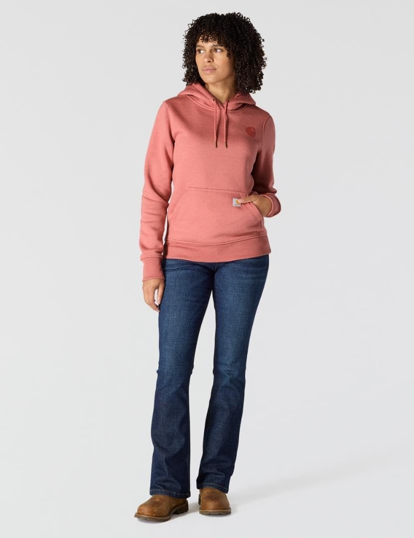 image:imageCarhartt Womens Iconic Clarksburg Logo SweatshirtDusty Cedar Heather