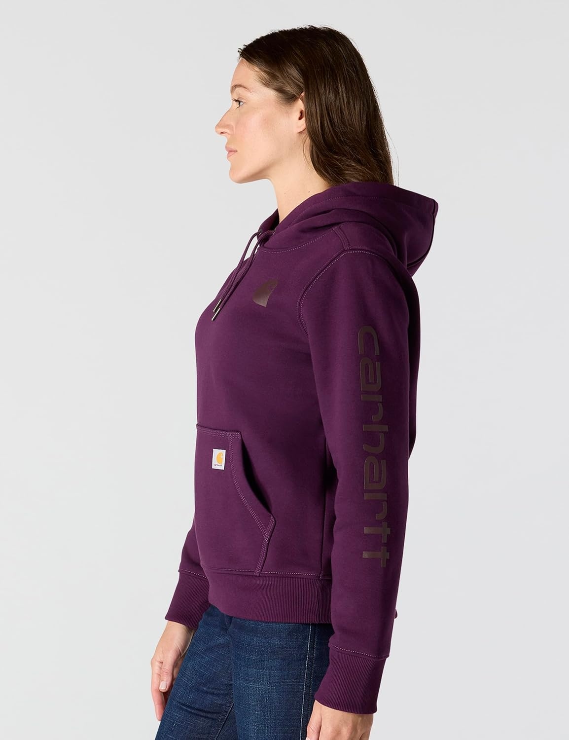 image:imageCarhartt Womens Iconic Clarksburg Logo SweatshirtEggplant